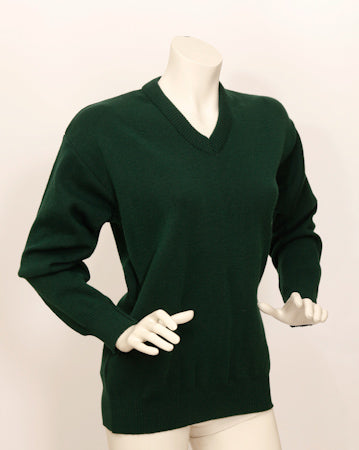 Plain Wool Mix Jumper - Green