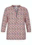Elements Print Blouse - Peach