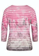 Print 3/4 Sleeve T-shirt - Mallow