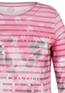 Print 3/4 Sleeve T-shirt - Mallow
