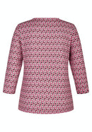 Print 3/4 Sleeve T-shirt - Mallow