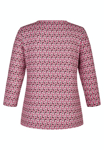 Print 3/4 Sleeve T-shirt - Mallow