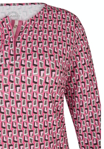 Print 3/4 Sleeve T-shirt - Mallow