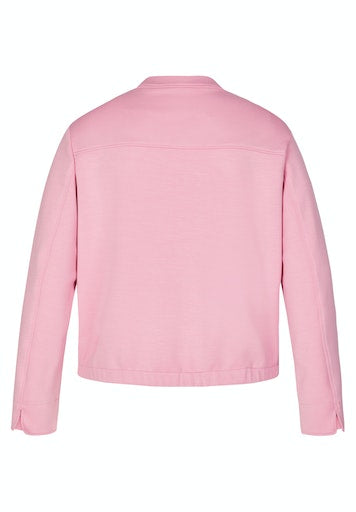 Cuba Zipped Flap Pockets Jacket - Raspberry