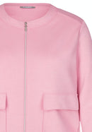 Cuba Zipped Flap Pockets Jacket - Raspberry