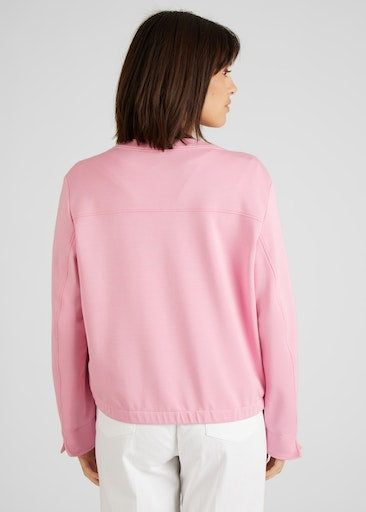 Cuba Zipped Flap Pockets Jacket - Raspberry