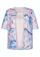 Cuba Print Twinset - Raspberry