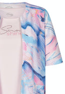 Cuba Print Twinset - Raspberry