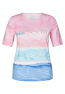 Cuba Short Sleeve Print T-Shirt - Raspberry