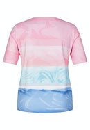 Cuba Short Sleeve Print T-Shirt - Raspberry