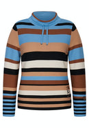 San Jose Round Neck Stripe Jumper - Powder Blue