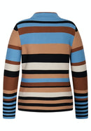 San Jose Round Neck Stripe Jumper - Powder Blue