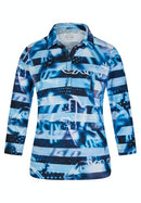 Las Vegas 3/4 Sleeve Polo Shirt - Night Blue