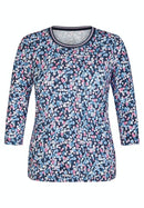 Nos 3/4 Sleeve T-shirt - Night Blue