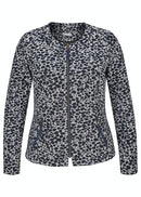 Atlanta Print Jacket - Night Blue