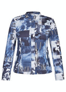 Print Jacket - Night Blue