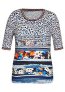 Short Sleeve Round Neck T-shirt - Marine