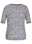 Short Sleeve Round Neck T-shirt - Marine