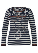 Elements Stripe Round Neck - Marine
