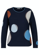 Elements Pattern Round Neck - Marine