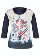 3/4 Sleeve T-Shirt - Marine