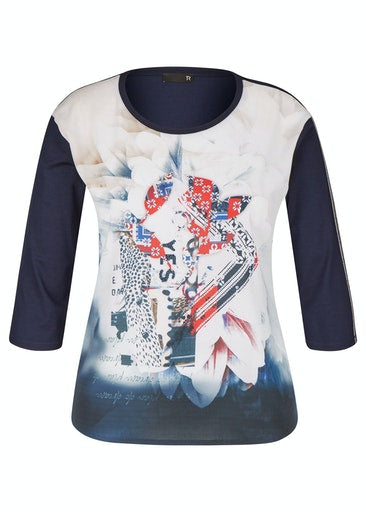 3/4 Sleeve T-Shirt - Marine