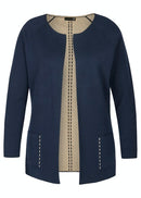 V-Neck Cardigan - Marine