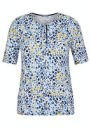 Short Sleeve Print T-shirt - Marine