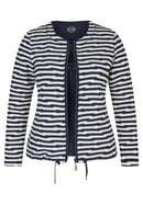 Verona Striped Zip Twin Set - Marine