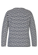 Verona Striped Zip Twin Set - Marine