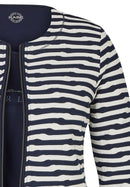 Verona Striped Zip Twin Set - Marine