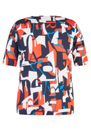 Verona Short Sleeve Print T-Shirt - Marine