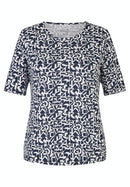 Short Sleeve Print T-Shirt - Marine