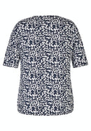 Short Sleeve Print T-Shirt - Marine