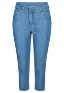 Portofino Crop Trouser - Jeans Blue