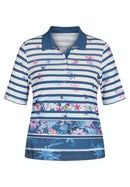 Portofino Short Sleeve Polo Shirt - Jeans Blue