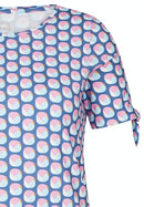 Cuba Short Sleeve Print T-Shirt - Jeans Blue