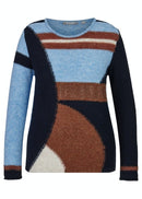 Elements Print Round Neck - Blue