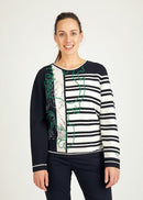 Harvard Round Neck Jumper - Dark Blue