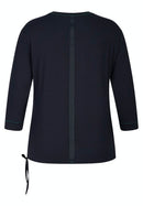 Harvard 3/4 Sleeve T-Shirt - Dark Blue