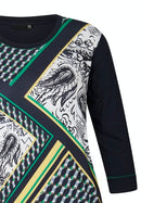 Harvard 3/4 Sleeve T-Shirt - Dark Blue