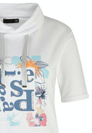 Cuba Drawstring Neck T-Shirt - White