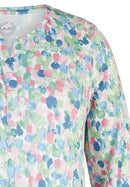 Positano 3/4 Sleeve Print Blouse - Jade Green