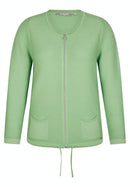 Positano Zip Jumper - Jade Green