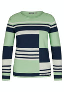 Positano Round Neck Jumper - Jade Green
