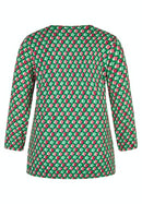 Tobago Long Sleeve Print T-Shirt - Apple