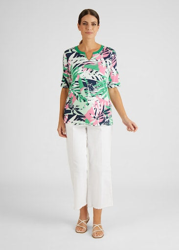 Tobago Short Sleeve Print T-Shirt - Apple