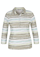 Houston 3/4 Sleeve Polo Shirt - Thyme