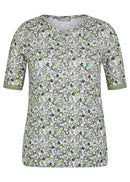 Short Sleeve All Over Print T-shirt - Light Olive