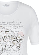 Short Sleeve Round Neck T-shirt - Natural